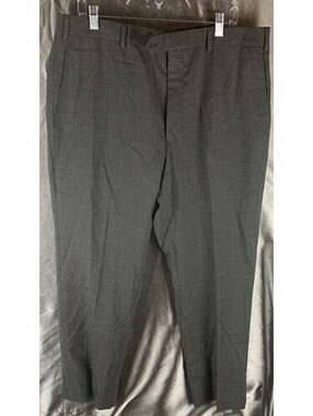 JB Britches Men’s Gray Dress Pants Flat Front Classic Trousers Size 38x29